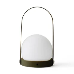 Carrie portabel bordslampa oliv
