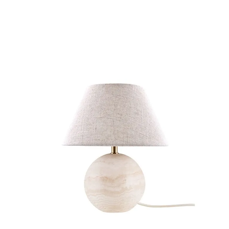 Castello 24 bordslampa travertin/beige