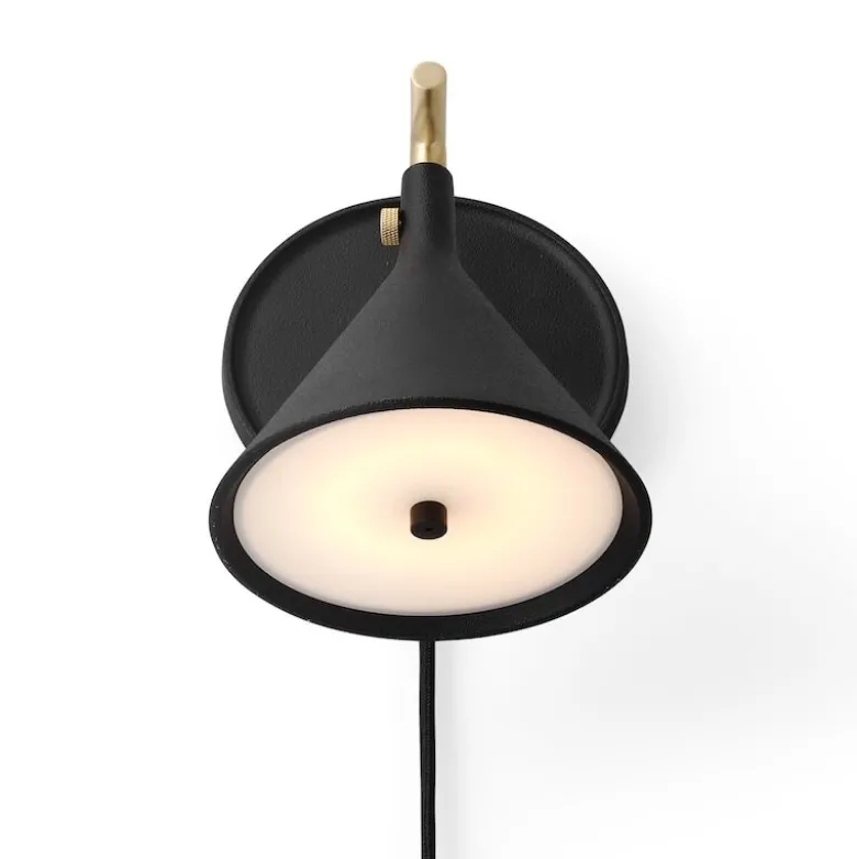 Cast sconce diffuser vägglampa svart