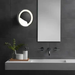Catena sminkspegel med belysning krom IP44