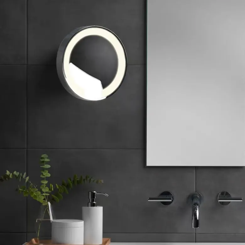 Catena sminkspegel med belysning krom IP44