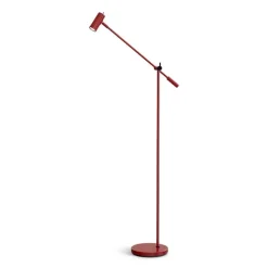 Cato golvlampa dimbar blank rubinröd/mattsvart