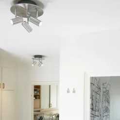 Cato 3 spotlight rund aluminium