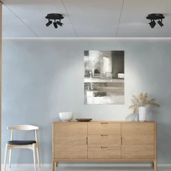Cato 3 spotlight rund mattsvart/mattsvart