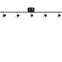 Cato 5 spotlight skena mattsvart/krom