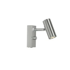 Cato vägglampa enkel aluminium