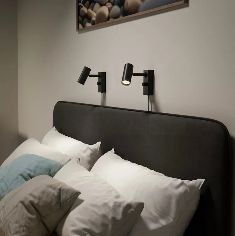 Cato vägglampa enkel mattsvart/mattsvart