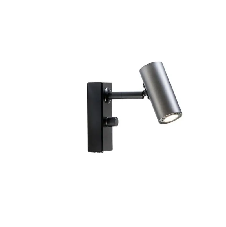 Cato vägglampa enkel oxidgrå/mattsvart