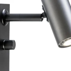 Cato vägglampa enkel oxidgrå/mattsvart