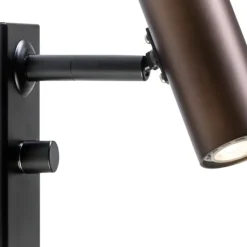 Cato vägglampa enkel oxid/mattsvart