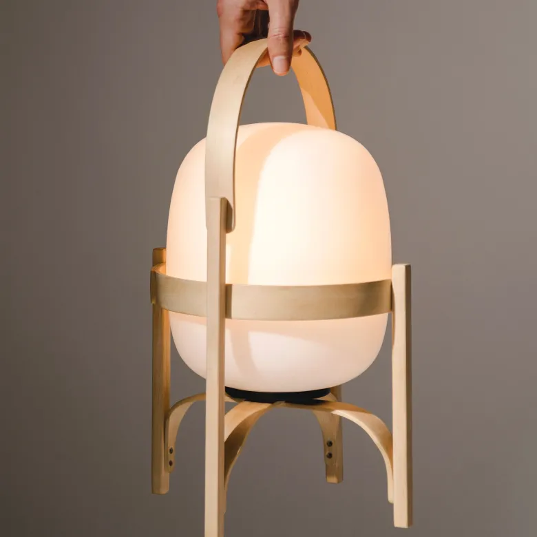 Cestita bateria portabel bordslampa Polyethylene