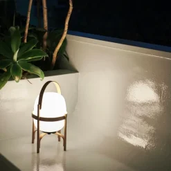Cestita bateria portabel bordslampa Polyethylene
