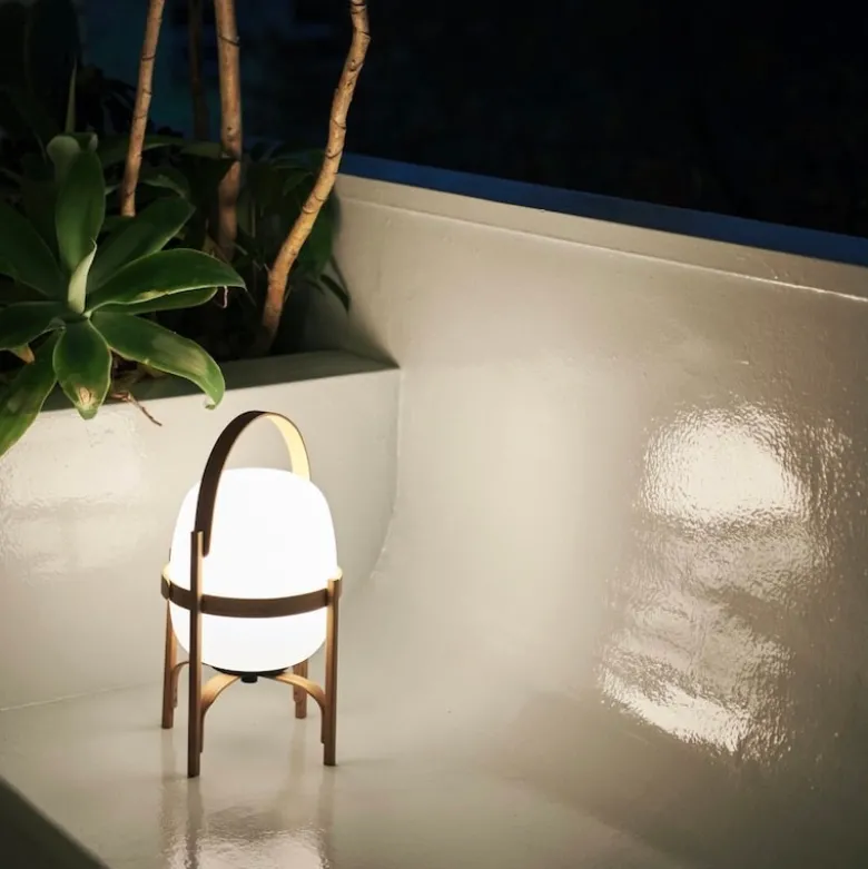 Cestita bateria portabel bordslampa Polyethylene