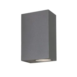 Chios 150 vägglampa IP44 matt grå