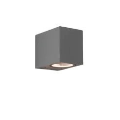 Chios 80 vägglampa IP44 matt grå