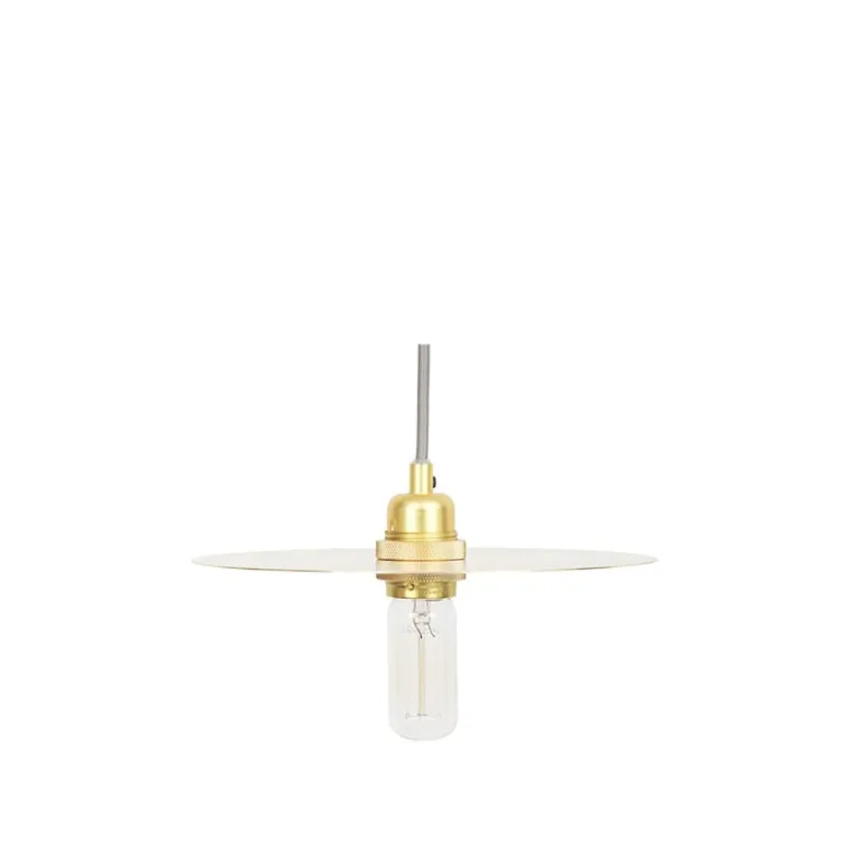 Circle shade taklampa brass