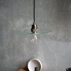 Circle shade taklampa clear glass