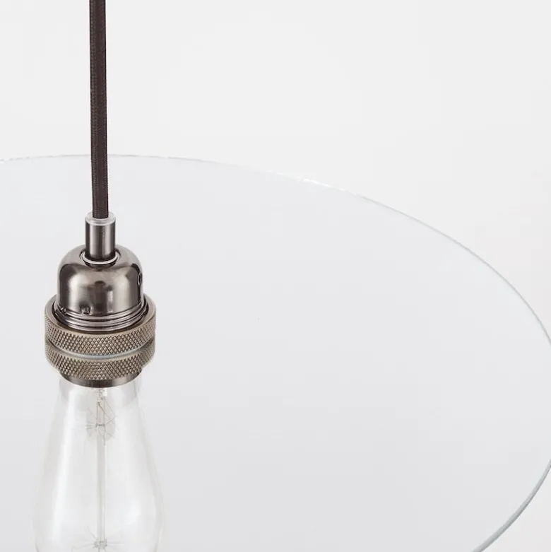 Circle shade taklampa clear glass