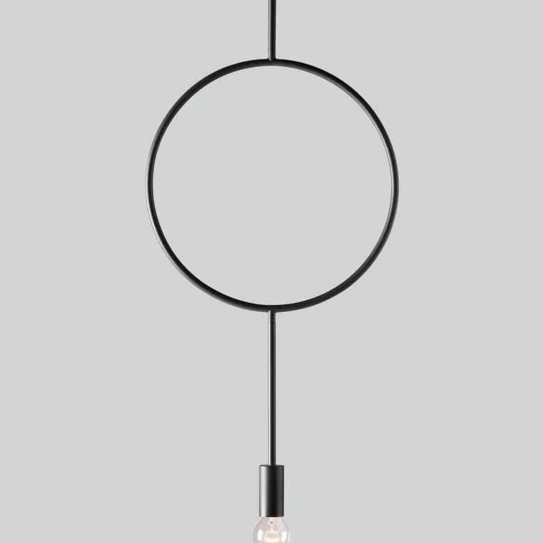 Circle Taklampa mörk grå