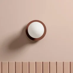 Circle 160 vägglampa reddish brown