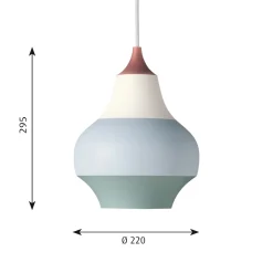 Cirque medium Taklampa copper topp