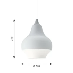 Cirque medium Taklampa grey