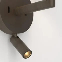 Club Reader vägglampa brons