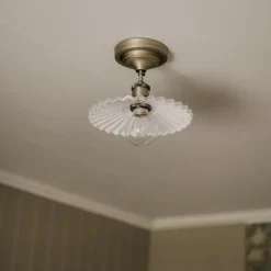 Cobbler 25 plafond vit/antikmässing