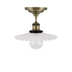 Cobbler 25 plafond vit/antikmässing