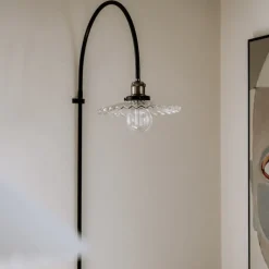 Cobbler 150 vägglampa klar/svart
