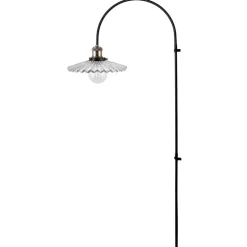 Cobbler 150 vägglampa klar/svart