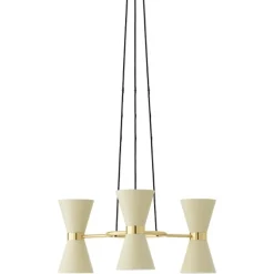 Collector chandelier 3 taklampa creme