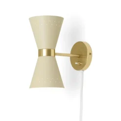 Collector vägglampa creme