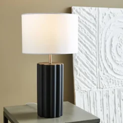 Column bordslampa svart/vit