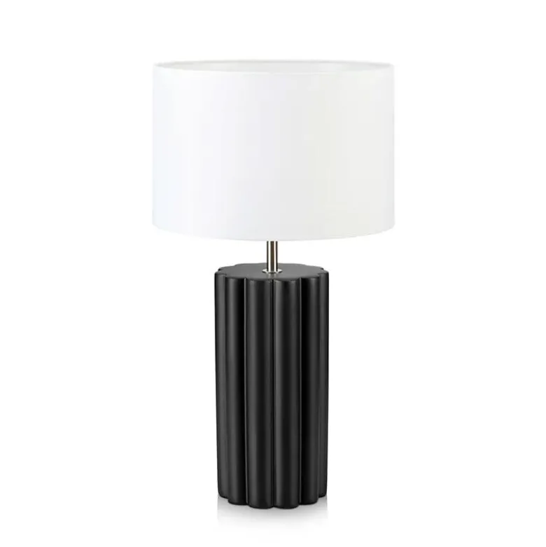 Column bordslampa svart/vit
