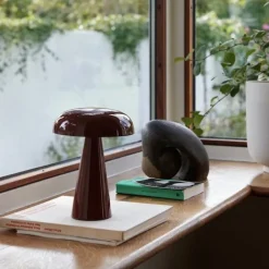 Como SC53 portable bordslampa Red Brown