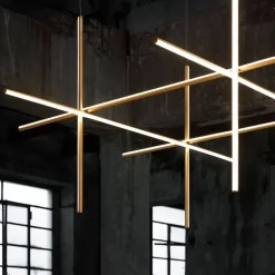 Coordinates C4 taklampa anodized champagne