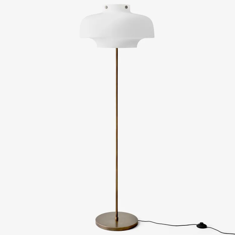 Copenhagen SC14 Golvlampa opal glass/bronzed brass