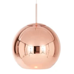 Copper round Ø45 taklampa