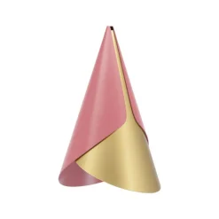 Cornet lampskärm nuance rose/mässing