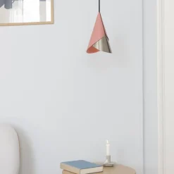 Cornet lampskärm nuance rose/stål