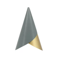 Cornet lampskärm slate/mässing