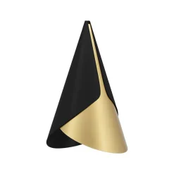 Cornet lampskärm svart/mässing