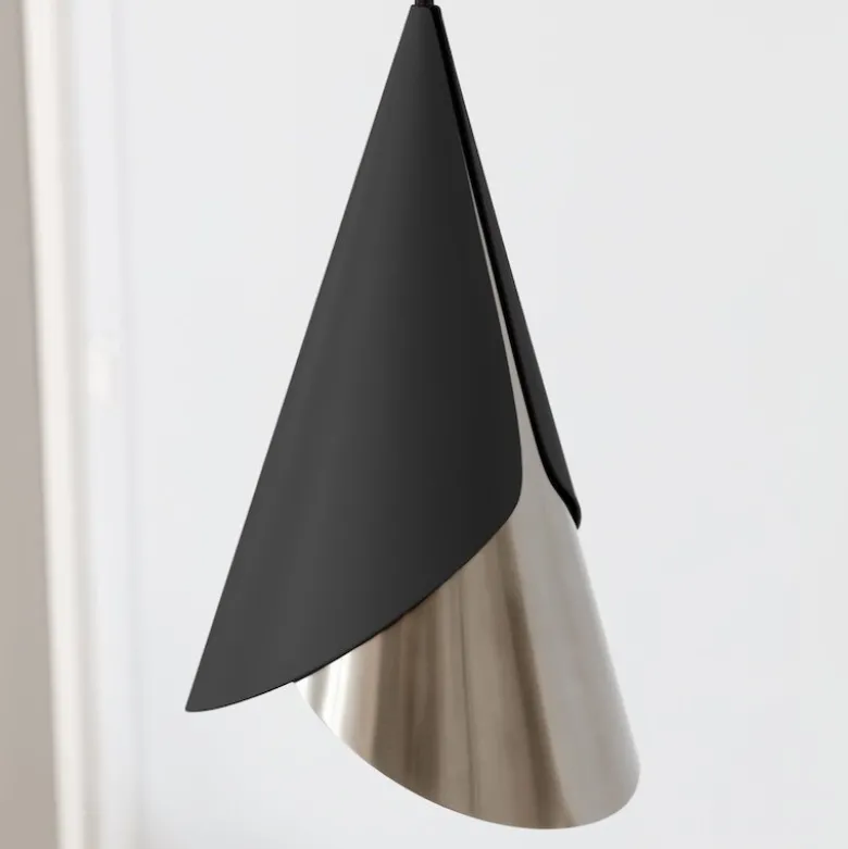 Cornet lampskärm svart/stål