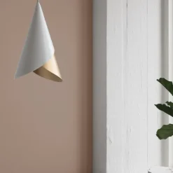 Cornet lampskärm vit/mässing