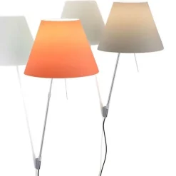 Costanza D13aif Vägglampa, aluminium fot soft skin skärm