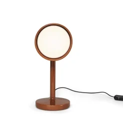 Céramique Side bordslampa rust red