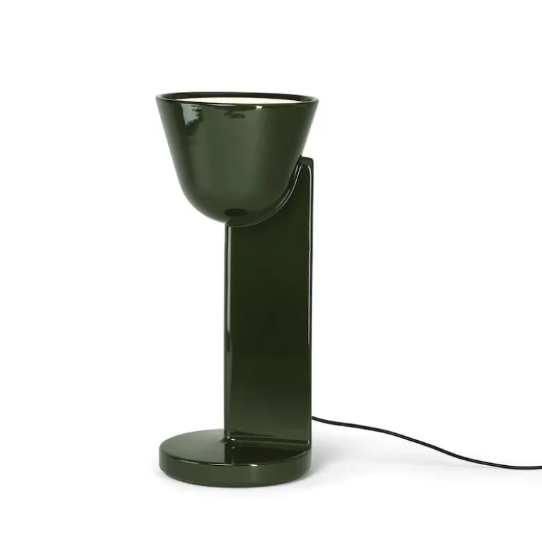 Céramique Up bordslampa moss green