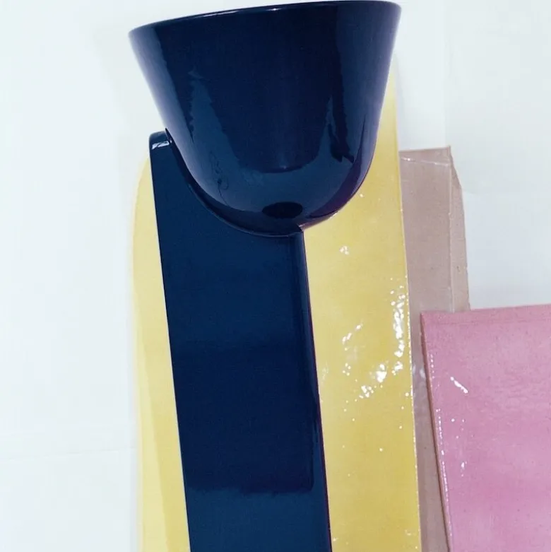 Céramique Up bordslampa navy blue