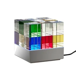 Cubelight MSCL 1 bordslampa klarglas/blå/röd/gul/grön